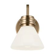 Kichler 55153 Farum 1-lt 10" Tall Wall Sconce - Champagne Bronze Opal Glass