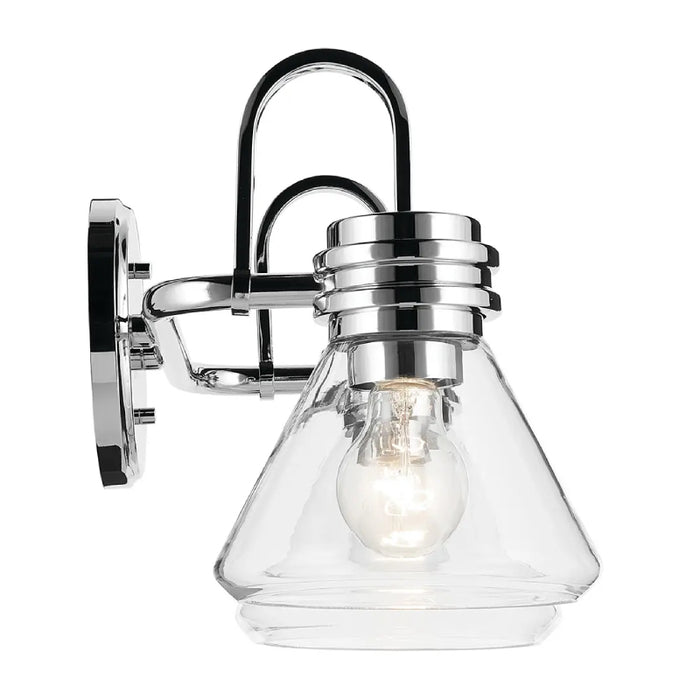 Kichler 55154 Farum 2-lt 19" Vanity Light - Chrome Clear Glass