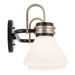 Kichler 55154 Farum 2-lt 19" Vanity Light-Black Opal Glass