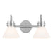 Kichler 55154 Farum 2-lt 19" Vanity Light-Chrome Opal Glass