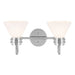 Kichler 55154 Farum 2-lt 19" Vanity Light-Chrome Opal Glass