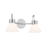Kichler 55154 Farum 2-lt 19" Vanity Light-Chrome Opal Glass