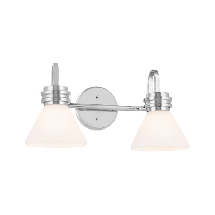 Kichler 55154 Farum 2-lt 19" Vanity Light-Chrome Opal Glass