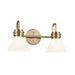 Kichler 55154 Farum 2-lt 19" Vanity Light-Champagne Bronze Opal Glass
