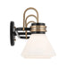 Kichler 55155 Farum 3-lt 26" Vanity Light - Black with Champagne Bronze Opal Glass