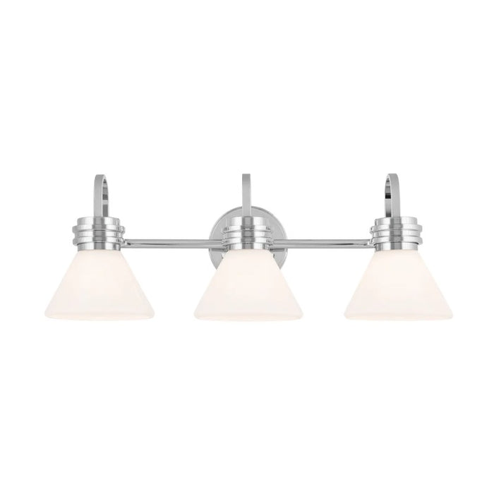 Kichler 55155 Farum 3-lt 26" Vanity Light - Chrome Opal Glass