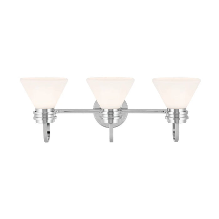 Kichler 55155 Farum 3-lt 26" Vanity Light - Chrome Opal Glass