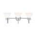 Kichler 55155 Farum 3-lt 26" Vanity Light - Chrome Opal Glass