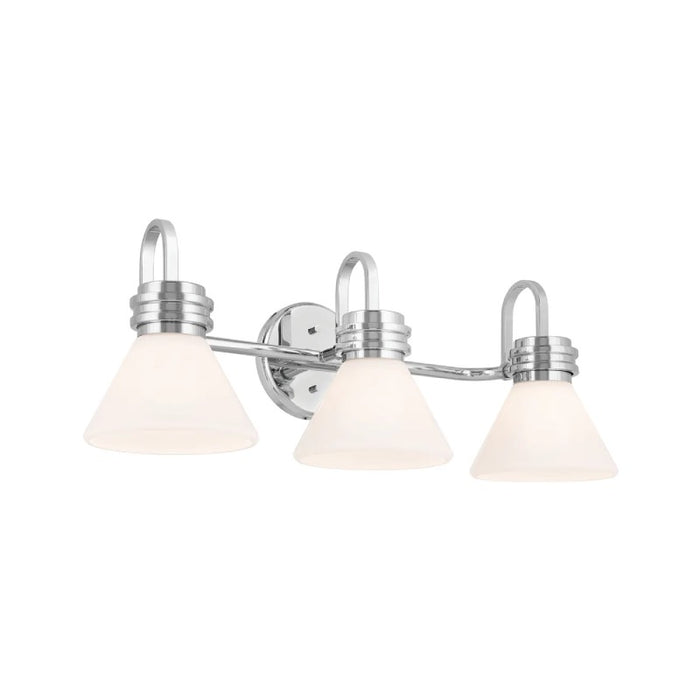Kichler 55155 Farum 3-lt 26" Vanity Light - Chrome Opal Glass