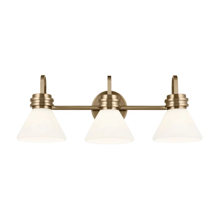 Kichler 55155 Farum 3-lt 26" Vanity Light - Champagne Bronze Opal Glass