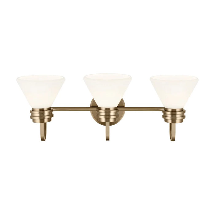 Kichler 55155 Farum 3-lt 26" Vanity Light - Champagne Bronze Opal Glass