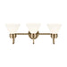 Kichler 55155 Farum 3-lt 26" Vanity Light - Champagne Bronze Opal Glass