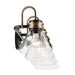 Kichler 55156 Farum 4-lt 34" Vanity Light - Black Clear Glass