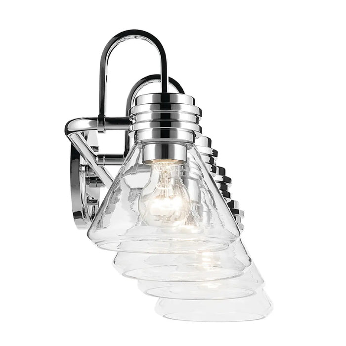 Kichler 55156 Farum 4-lt 34" Vanity Light - Chrome Clear Glass