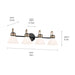Kichler 55156 Farum 4-lt 34" Vanity Light