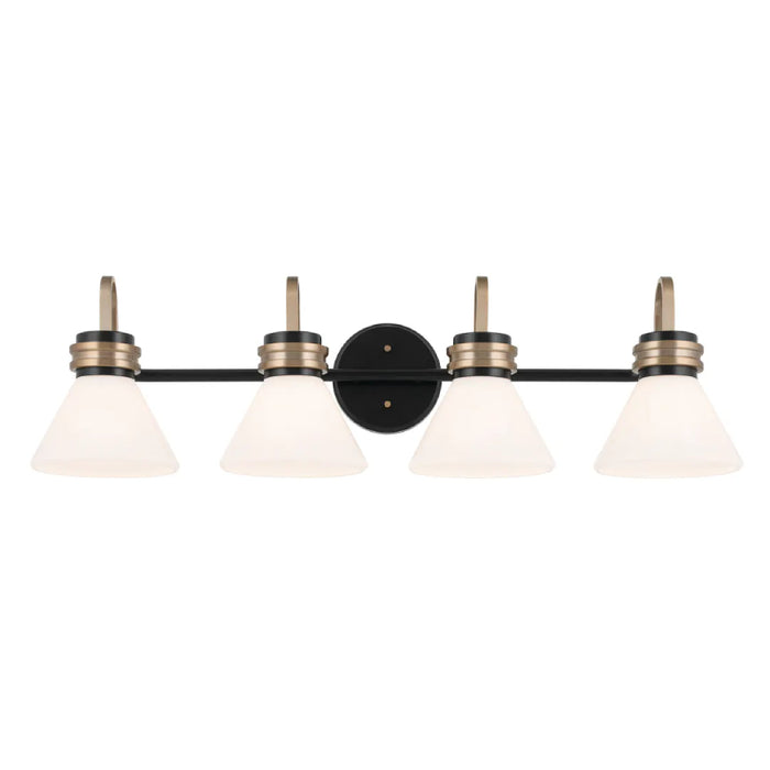 Kichler 55156 Farum 4-lt 34" Vanity Light-Black Opal