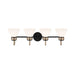 Kichler 55156 Farum 4-lt 34" Vanity Light-Black Opal Glass