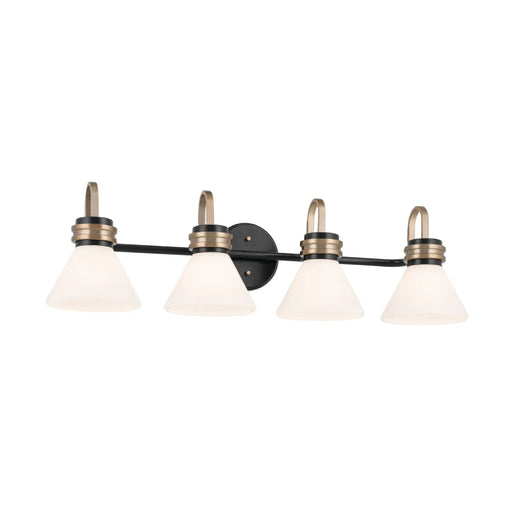 Kichler 55156 Farum 4-lt 34" Vanity Light-Black Opal