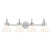 Kichler 55156 Farum 4-lt 34" Vanity Light-Chrome Opal Glass