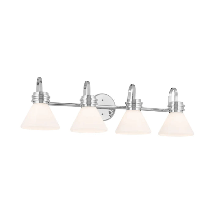 Kichler 55156 Farum 4-lt 34" Vanity Light-Chrome Opal