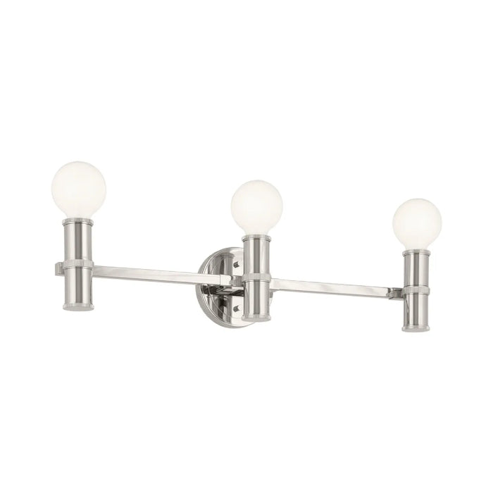 Kichler 55157 Torche 3-lt 24" Vanity Light-Polished Nickel-Polished Nickel