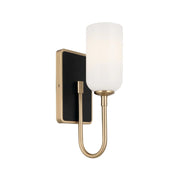 Kichler 55161 Solia 1-lt 14" Tall Wall Sconce-Champagne Bronze with Black