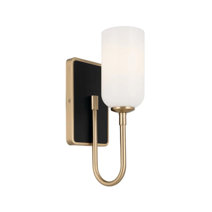 Kichler 55161 Solia 1-lt 14" Tall Wall Sconce-Champagne Bronze with Black
