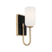 Kichler 55161 Solia 1-lt 14" Tall Wall Sconce-Champagne Bronze with Black