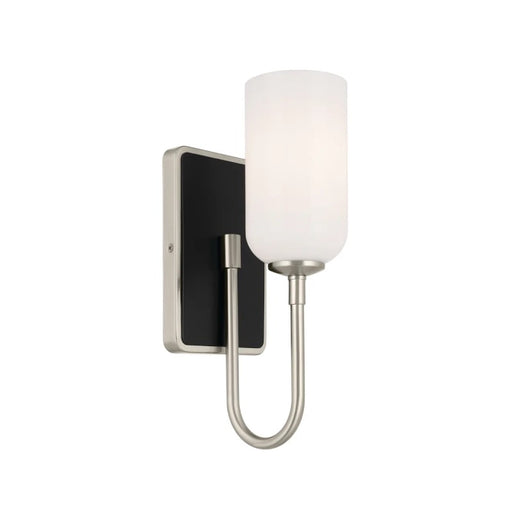 Kichler 55161 Solia 1-lt 14" Tall Wall Sconce-Brushed Nickel with Black