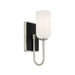 Kichler 55161 Solia 1-lt 14" Tall Wall Sconce-Brushed Nickel with Black
