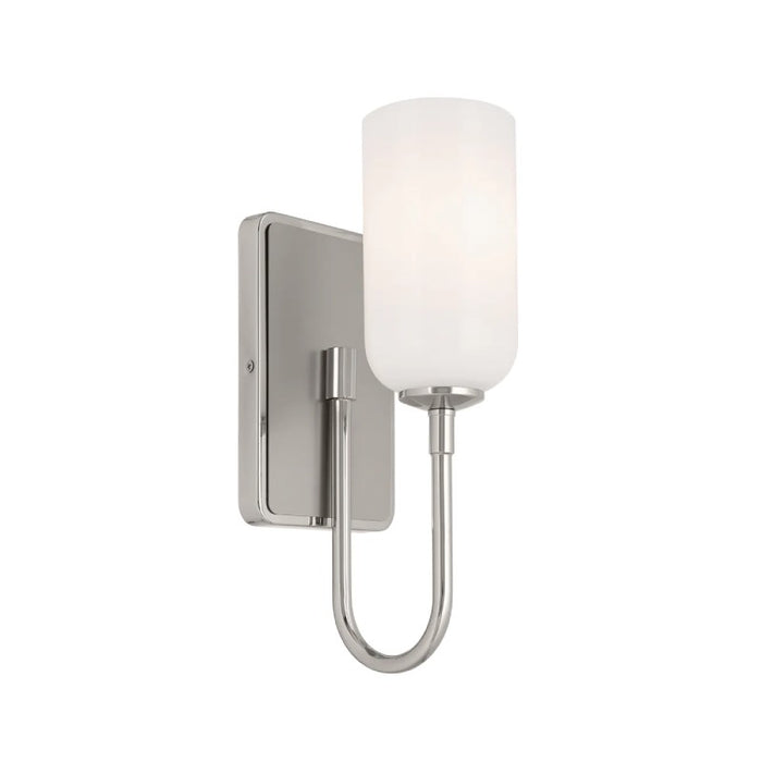 Kichler 55161 Solia 1-lt 14" Tall Wall Sconce-Polished Nickel with Satin Nickel