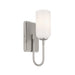 Kichler 55161 Solia 1-lt 14" Tall Wall Sconce-Polished Nickel with Satin Nickel