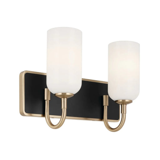 Kichler 55162 Solia 2-lt 14" Vanity Light-Champagne Bronze with Black