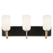Kichler 55163 Solia 3-lt 24" Vanity Light-Champagne Bronze with Black