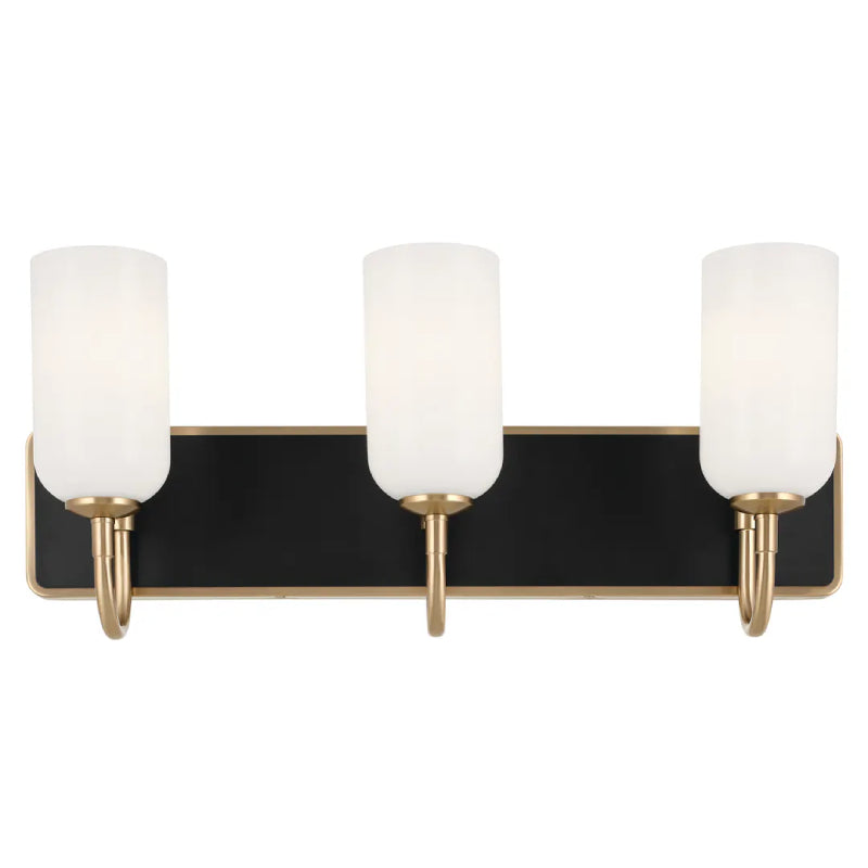 Kichler 55163 Solia 3-lt 24" Vanity Light-Champagne Bronze with Black