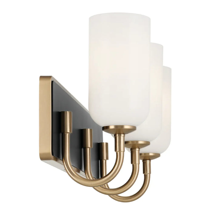 Kichler 55163 Solia 3-lt 24" Vanity Light-Champagne Bronze with Black