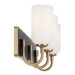 Kichler 55163 Solia 3-lt 24" Vanity Light-Champagne Bronze with Black