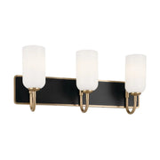 Kichler 55163 Solia 3-lt 24" Vanity Light-Champagne Bronze with Black