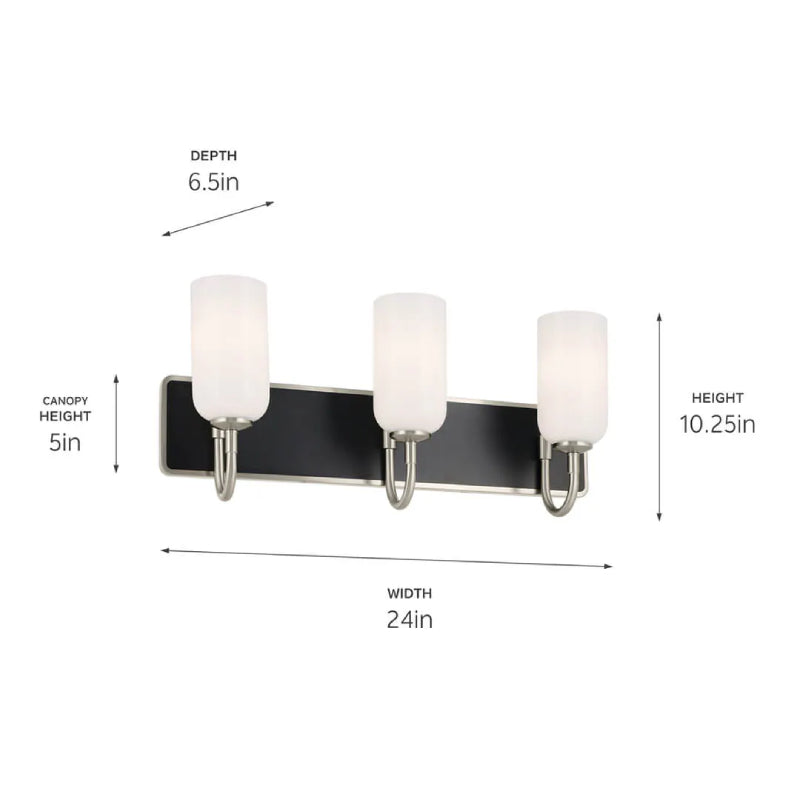 Kichler 55163 Solia 3-lt 24" Vanity Light