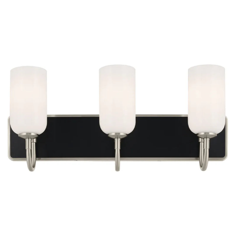 Kichler 55163 Solia 3-lt 24" Vanity Light-Brushed Nickel with Black