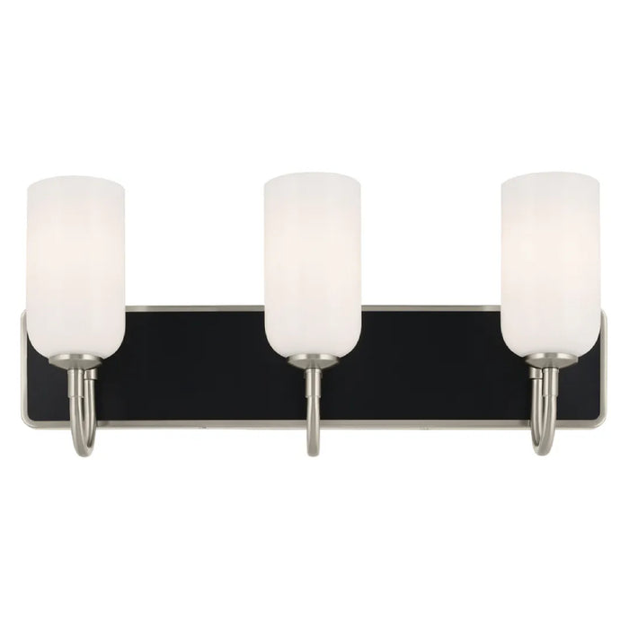 Kichler 55163 Solia 3-lt 24" Vanity Light-Brushed Nickel with Black