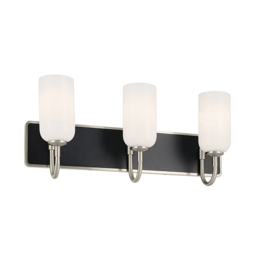 Kichler 55163 Solia 3-lt 24" Vanity Light-Brushed Nickel with Black