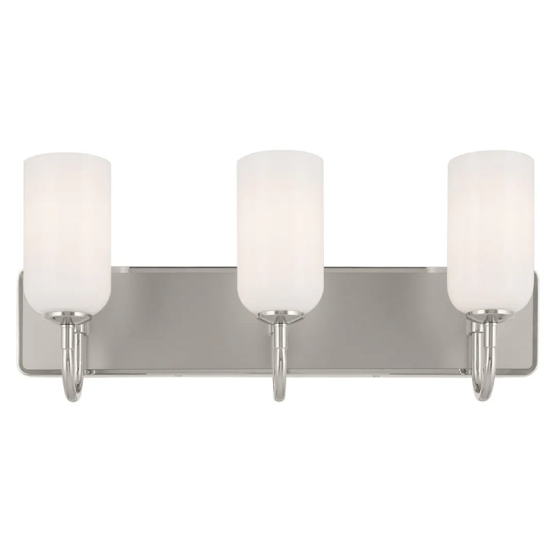 Kichler 55163 Solia 3-lt 24" Vanity Light-Polished Nickel with Satin Nickel