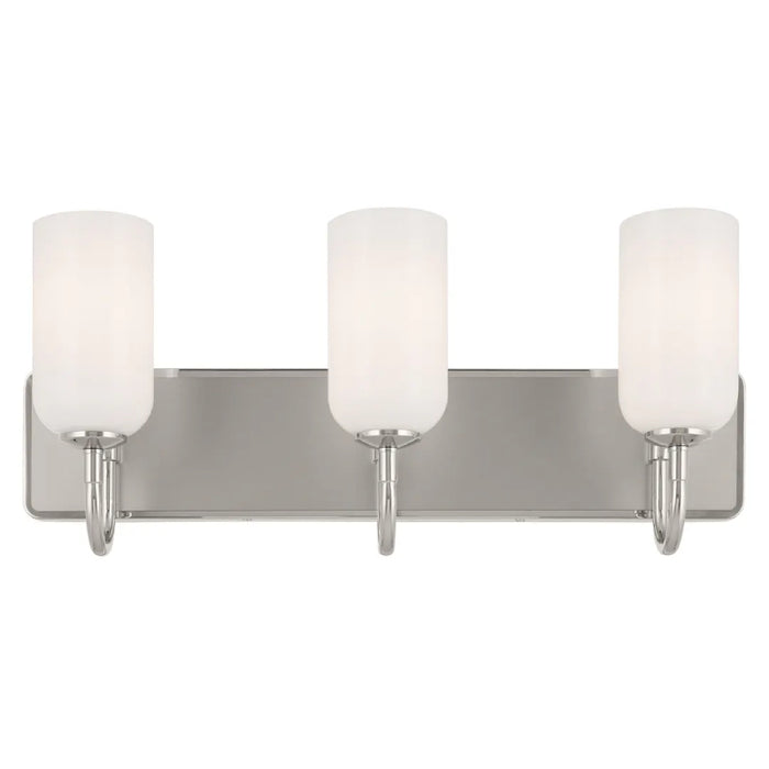 Kichler 55163 Solia 3-lt 24" Vanity Light-Polished Nickel with Satin Nickel