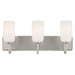Kichler 55163 Solia 3-lt 24" Vanity Light-Polished Nickel with Satin Nickel