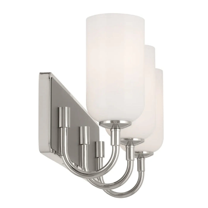 Kichler 55163 Solia 3-lt 24" Vanity Light-Polished Nickel with Satin Nickel