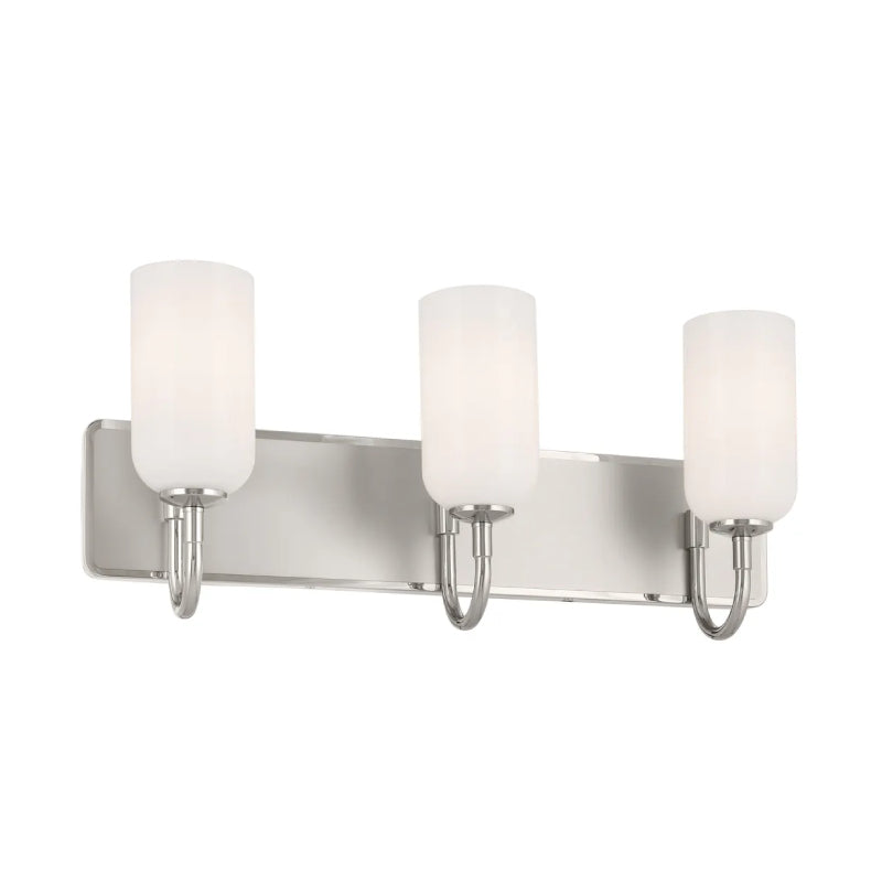 Kichler 55163 Solia 3-lt 24" Vanity Light-Polished Nickel with Satin Nickel
