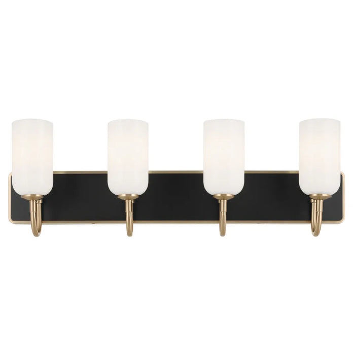 Kichler 55164 Solia 4-lt 32" Vanity Light-Champagne Bronze with Black