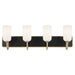 Kichler 55164 Solia 4-lt 32" Vanity Light-Champagne Bronze with Black