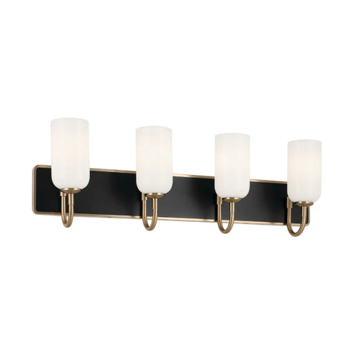 Kichler 55164 Solia 4-lt 32" Vanity Light-Champagne Bronze with Black